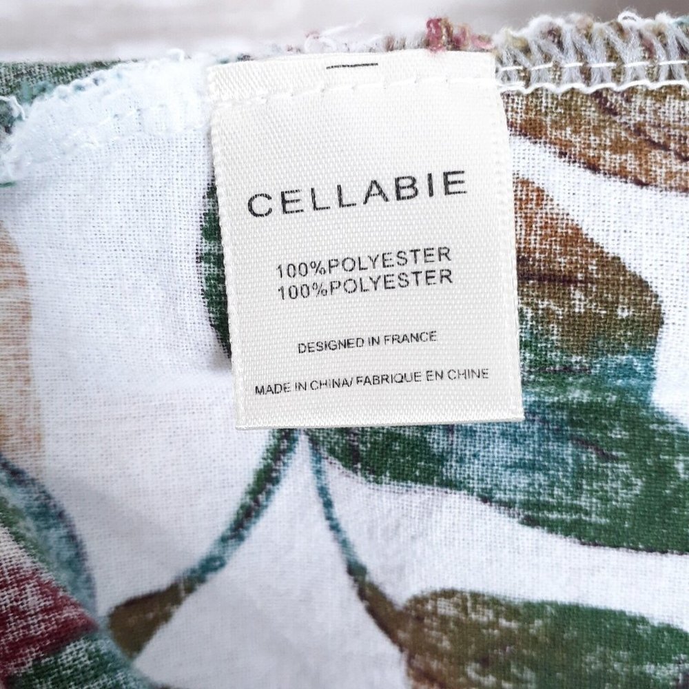 Cellabie Shift Dress XL Floral Roll Tab Sleeve 736 - Picture 5 of 6